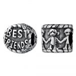 abalorio best friends de plata