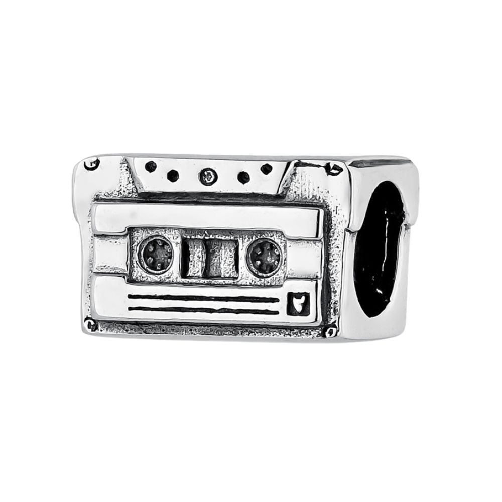 abalorio cassette de plata