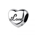 abalorio corazon love plata