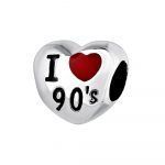 abalorio i love 90 plata