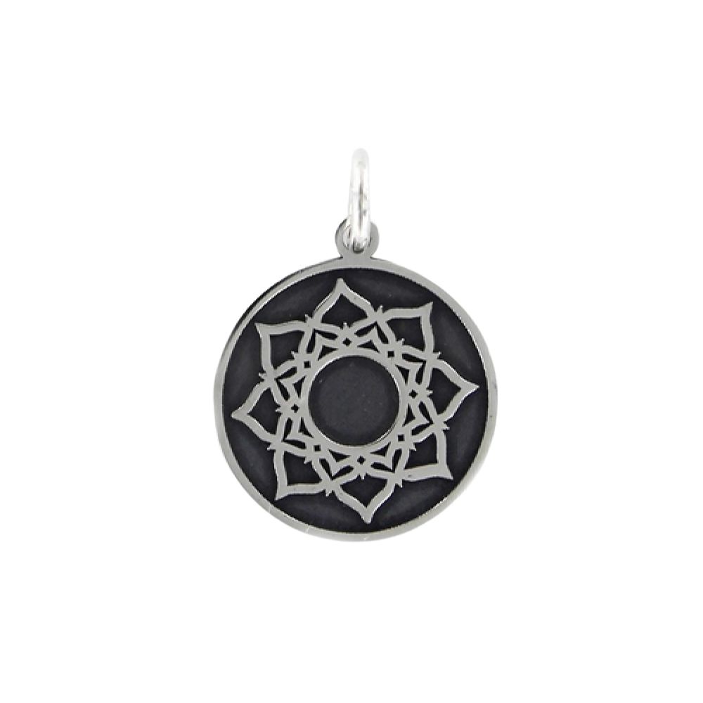 abalorio mandala de plata