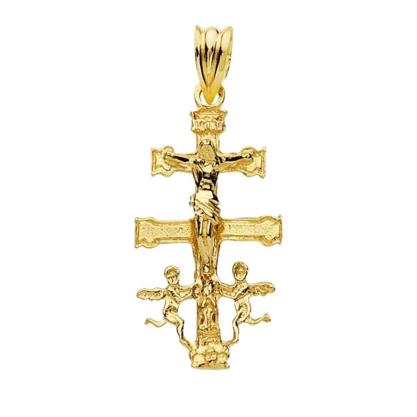 cruz de caravaca oro amarillo