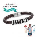 pulsera chico fitness plata