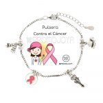 pulsera contra el cancer plata