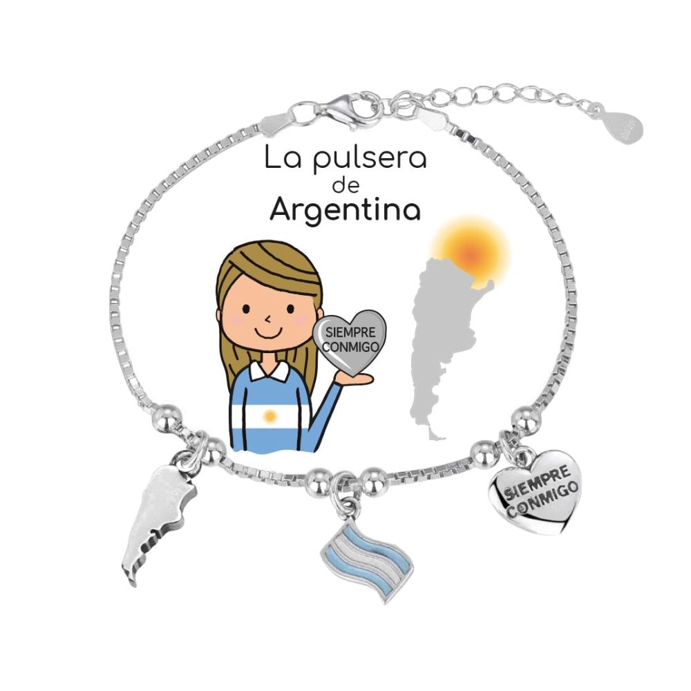 pulsera de argentina plata