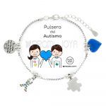 pulsera de autismo plata