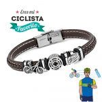 pulsera de ciclista plata