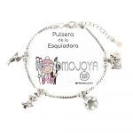 pulsera de la esquiadora plata