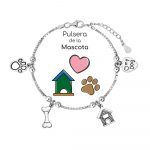 pulsera de la mascota plata