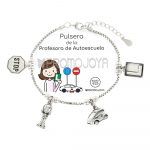 pulsera de la profesora de autoescuela plata