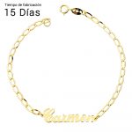 pulsera de oro personalizada