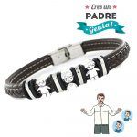 pulsera padre ninos plata