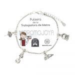 pulsera trabajadora del metro plata