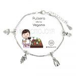 pulsera vegana de plata