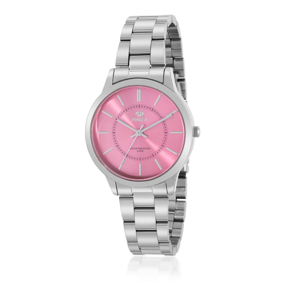 Reloj de mujer con esfera rosa