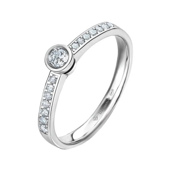 anillo compromiso oro balco y diamantes 020ct
