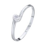 anillo compromiso oro blanco 008 cts