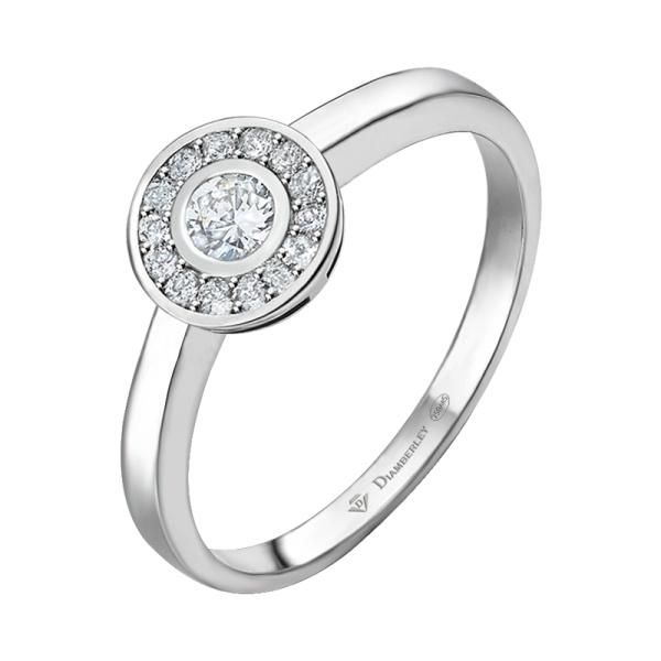 anillo de diamantes en oro blanco 1100 13