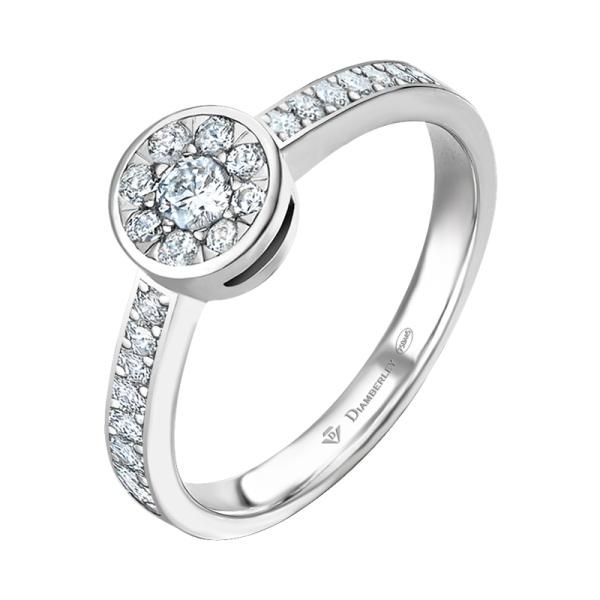 anillo de diamantes oro blanco 1109 18