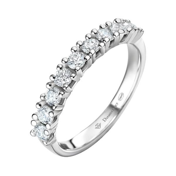 anillo de oro blanco con diamantes 1098 54
