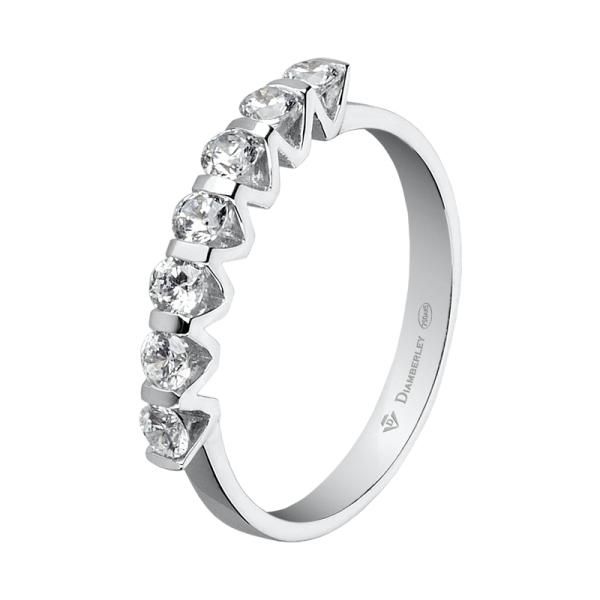 anillo diamantes oro blanco 1094 42