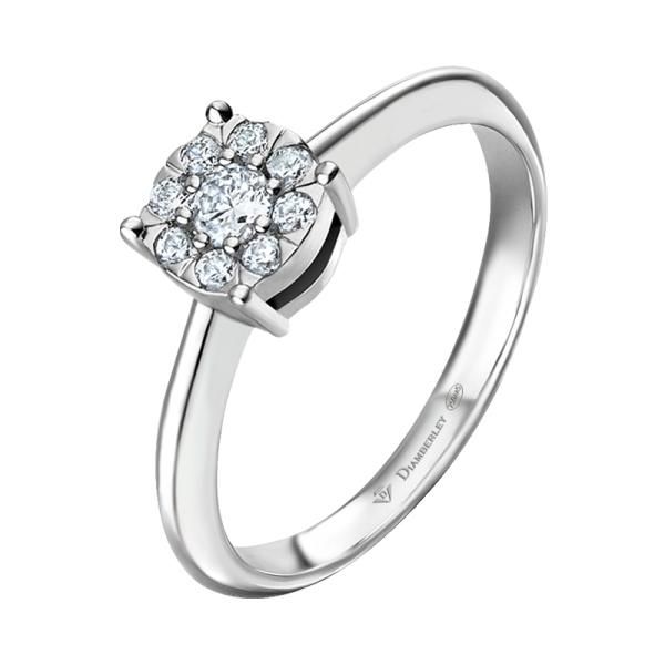 anillo oro blanco con diamantes 1102 10