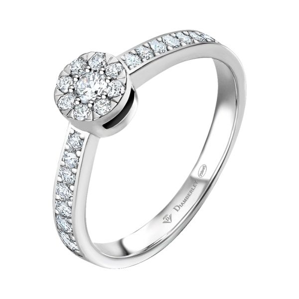 anillo oro blanco con diamantes 1107 18