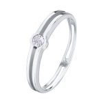 anillo oro blanco diamante 08ct