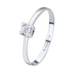 anillo oro blanco y diamante 008ct