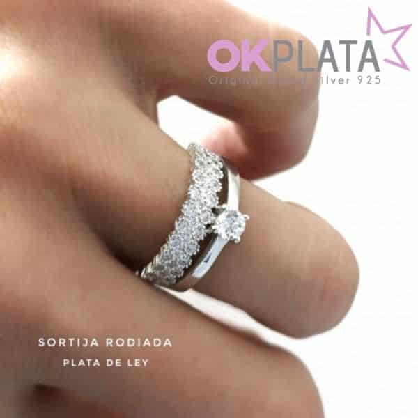 Anillo para novias de plata