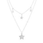 colgante estrellas plata