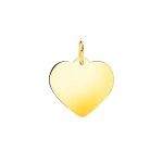 corazon oro liso 16x16mm