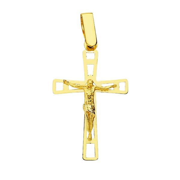 cruz con cristo oro