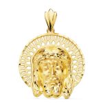 maedalla oro cabeza cristo orla 31x31mm