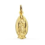 medalla silueta virgen de guadalupe oval 16mm