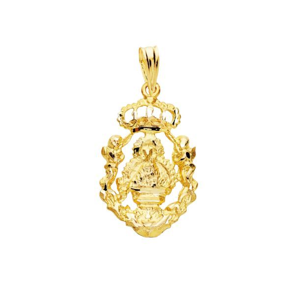 medalla virgen de la cabeza escudo oro