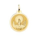 medalla virgen del pilar brillo 20mm