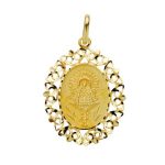 medalla virgen del pilar orla 30x22mm