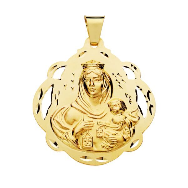 medalla virgen maria del carmen 42mm