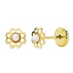 pendientes oro amarillo flor oerlita