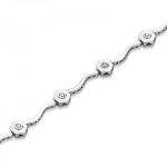 pulsera diamantes oro blanco 4005