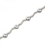 pulsera diamantes oro blanco 4006