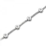 pulsera diamantes oro blanco 4007