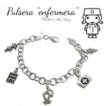 Pulsera para enfermera de plata