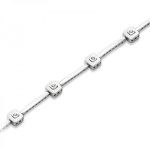 pulsera oro blanco con diamantes 4003