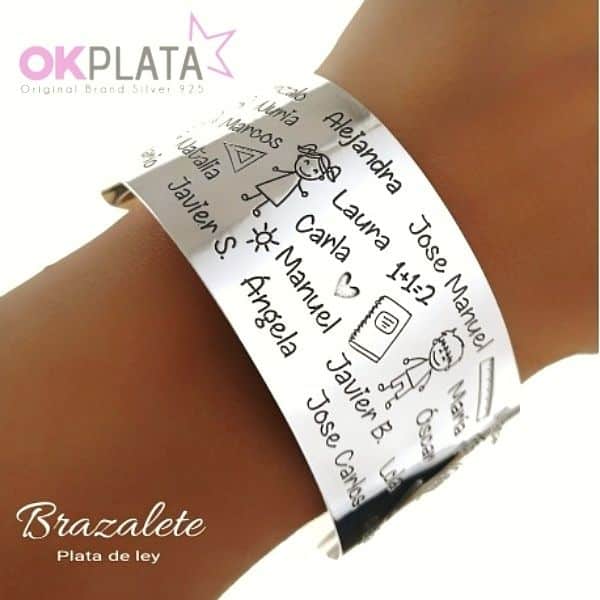 Pulsera tipo brazalete para profesoras