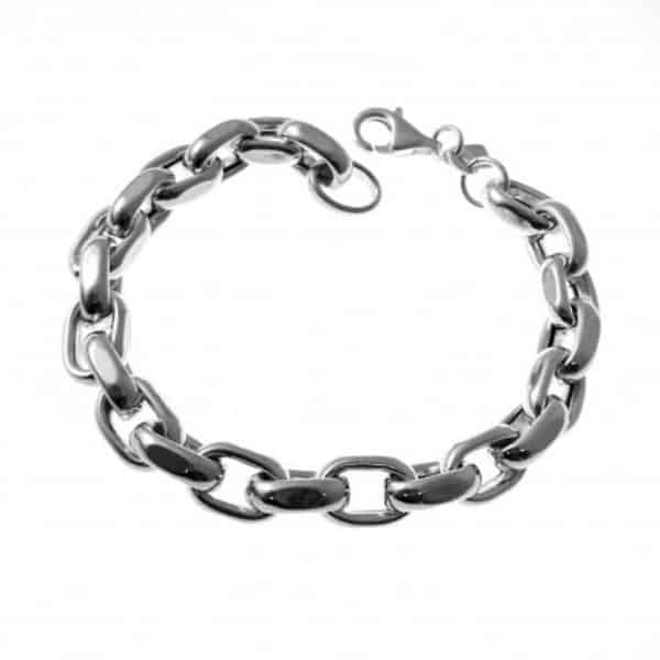 pulsera plata eslabones