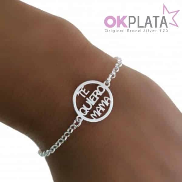 pulsera plata mama