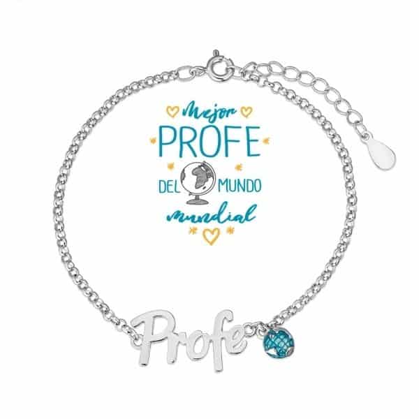 Pulsera de plata para profesoras