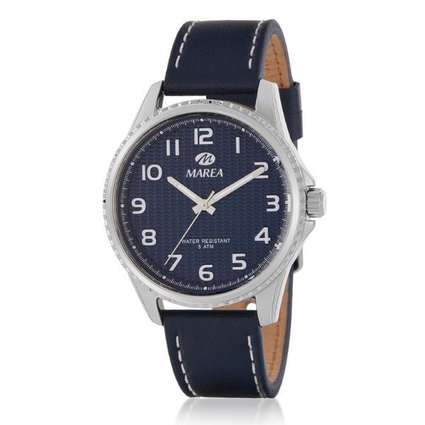 reloj piel azul